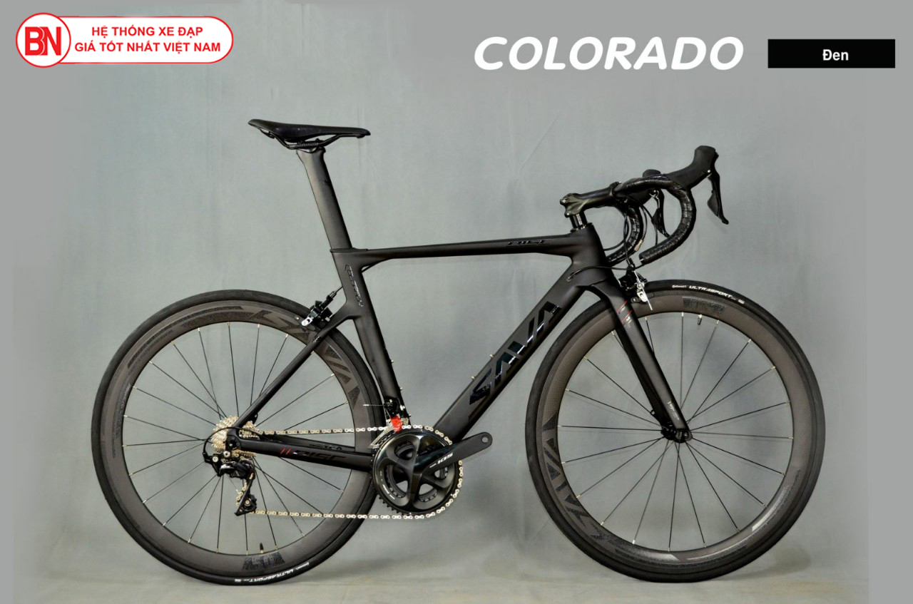 Xe đạp đua Sava Carbon Colorado màu đen