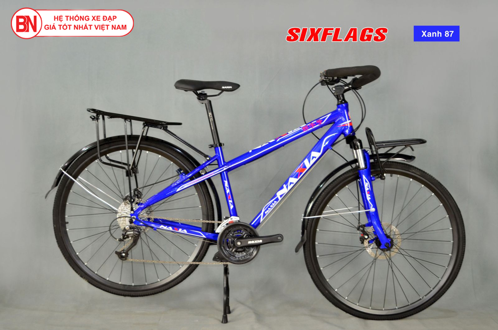 Xe đạp Sixflags Conque 1.0 màu xanh