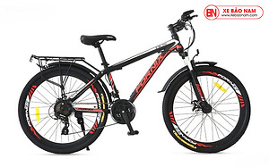 Xe đạp thể thao Fornix FM26 Mới nhất màu đen đỏ