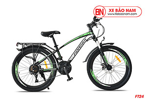 Xe đạp thể thao Fornix FT24 Mới nhất màu đen xanh