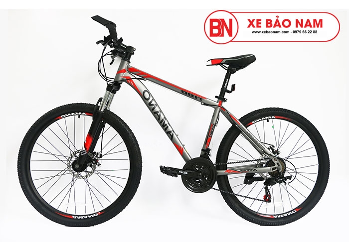 Xe đạp Amano AT180 màu đen đỏ
