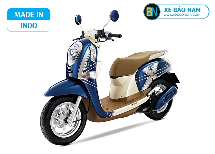 Xe scoopy Indo 110cc màu xanh dương