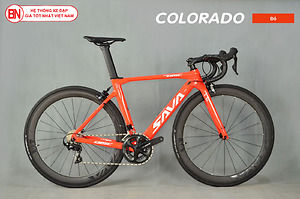 Xe đạp đua Sava Carbon Colorado màu đỏ