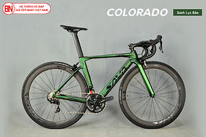 Xe đạp đua Sava Carbon Colorado màu xanh lục bảo