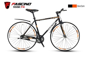 Xe đạp fix F4 màu đen cam