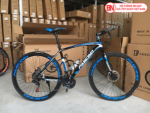 Xe đạp FT700 màu đen xanh