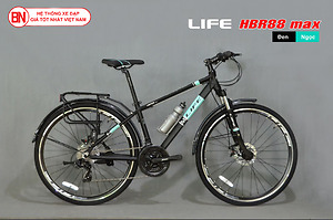 Xe đạp Hybrid Life HBR88 màu đen ngọc