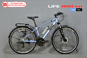 Xe đạp Hybrid Life HBR88 màu xanh đen