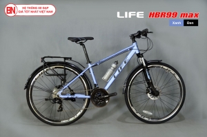 Xe đạp Hybrid Life HBR99 màu xanh đen
