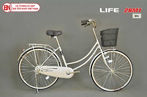 Xe đạp Life mini 26M màu trắng