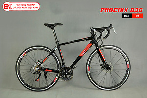 Xe đạp đua Phoenix R36 màu đen đỏ