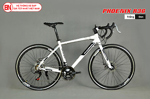 Xe đạp đua Phoenix R36 màu trắng đen