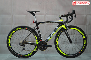 Xe đạp đua SAVA Carbon Pro6.0 màu đen vàng