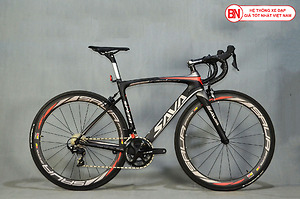Xe đạp đua SAVA Carbon Pro6.0 màu ghi đỏ