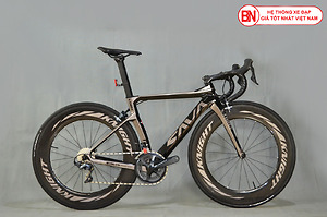 Xe đạp đua Carbon Sava Phantom 3.0 màu đen