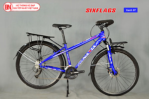 Xe đạp Sixflags Conque 1.0 màu xanh
