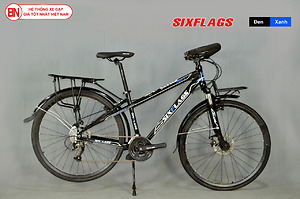 Xe đạp Sixflags Conque 1.0 màu đen xanh