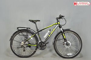 Xe đạp Hybrid HBR66 Life màu đen xanh lá