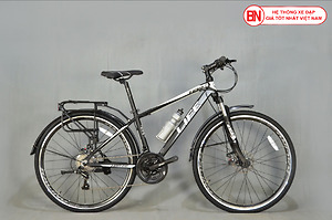 Xe đạp Hybrid HBR66 Life màu đen trắng
