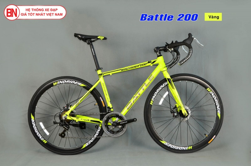 Xe đạp touring battle 200 màu vàng