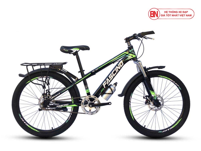 Xe đạp địa hình FASCINO FS124 Xanh Đen
