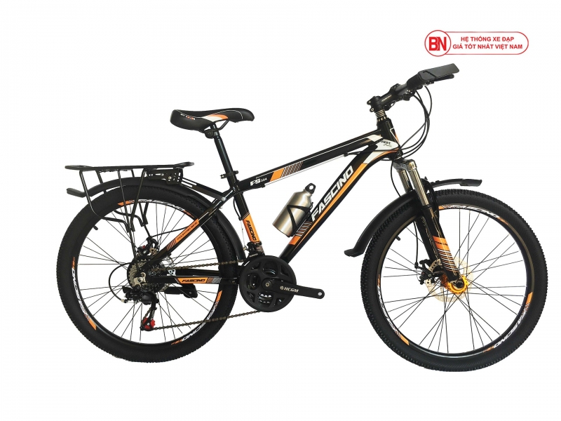 Xe đạp địa hình fascino fs324 đen xanh lá